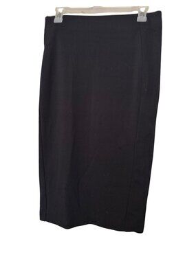 INC International Concepts Women's Pencil Skirt Black Small Elastic Waist Career